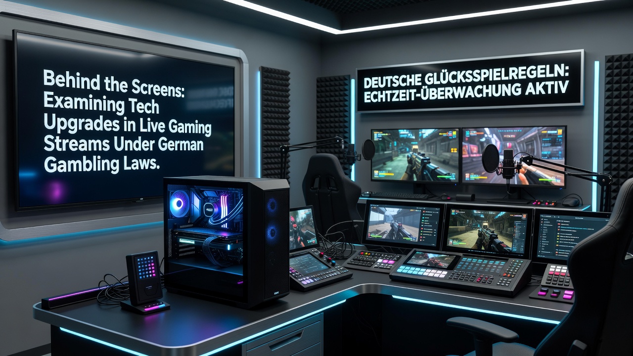 Netzwerk-Diagramm mit Edge-Computing-Knoten für Live-Streaming unter deutschen Vorschriften