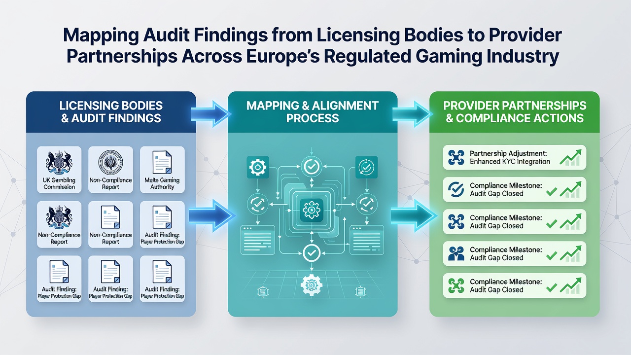 Illustration von Datenflüssen zwischen Audits und Anbieterpartnerschaften